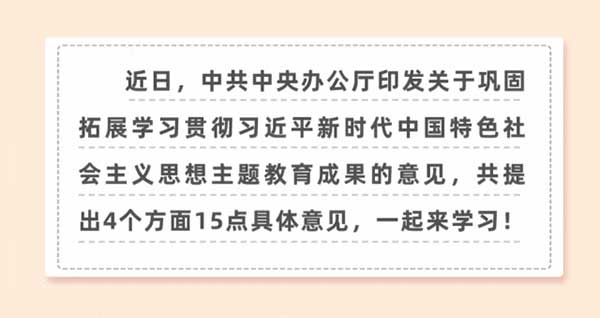 鞏固拓展主題教育成果意見